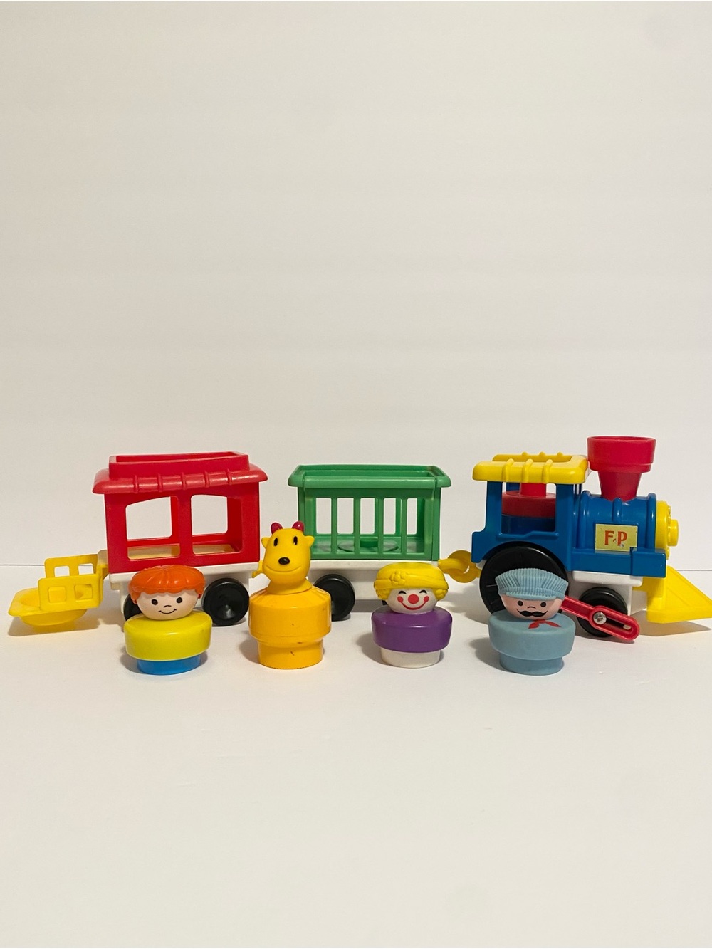 Fisher Price Little People Circus Train Vintage 1991 90s Lot Conductor Clown